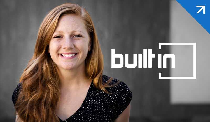 SimplePractice team member featured with Built In logo