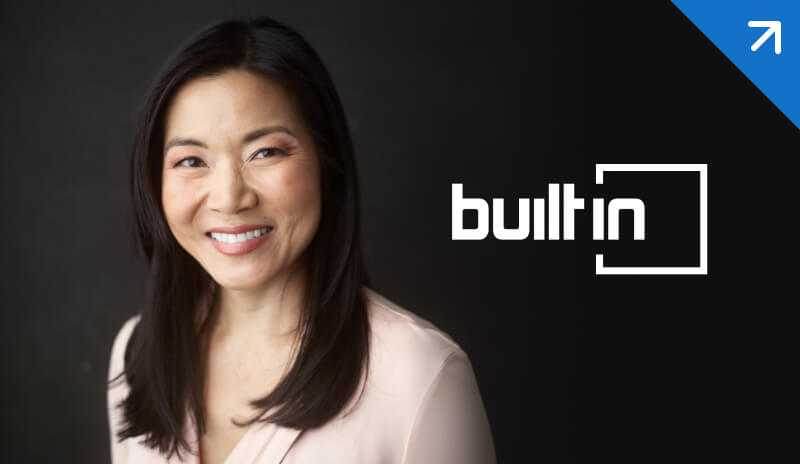 image of Stephanie Cho with Built In logo